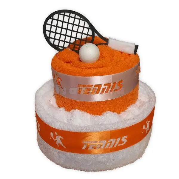 Textilní dort z ručníků pro tenistku  - Isabelka.eu