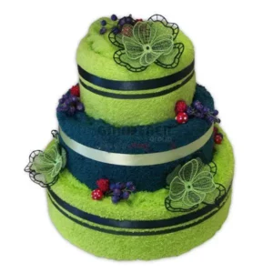 Svatební dort z ručníku a osušky fialka  - Isabelka.eu