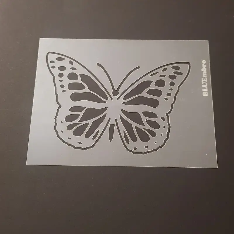 MYLAR PES fólie šablona motýl 01 12×16 cm  - Isabelka.eu