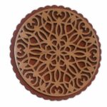 Podtácek pod hrnek mandala 100 mm 02 vínová